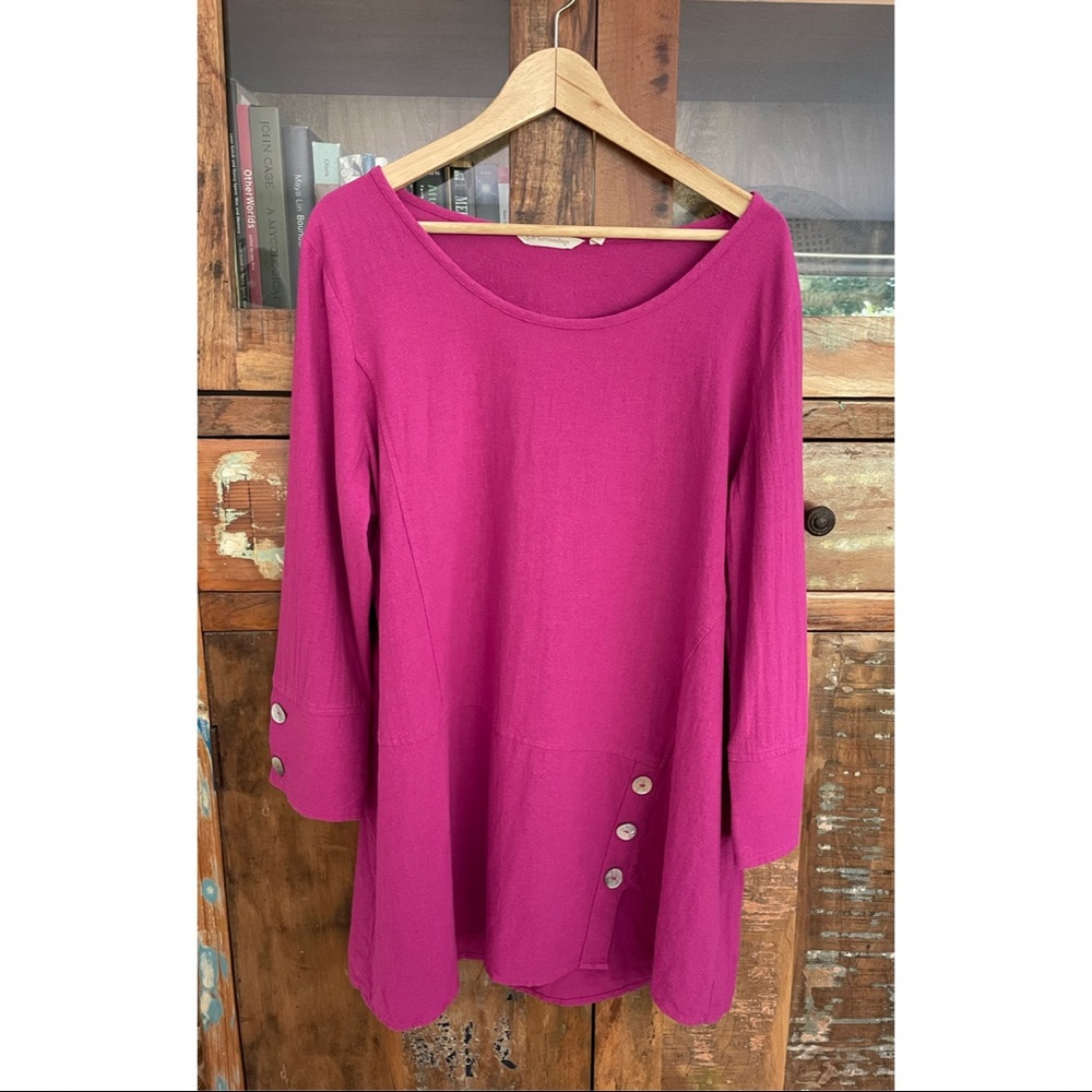Magenta Soft Surroundings Cotton Tunic